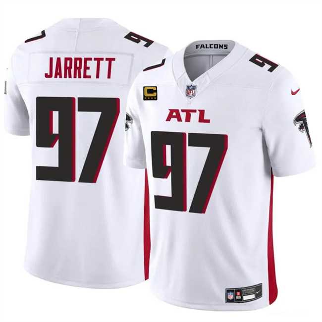 Men & Women & Youth Atlanta Falcons #97 Grady Jarrett White 2024 F.U.S.E With 4-Star C Patch Vapor Untouchable Limited Stitched Football Jersey,We sell and wholesale Men & Women & Youth Atlanta Falcons #97 Grady Jarrett White 2024 F.U.S.E With 4-Star C Patch Vapor Untouchable Limited Stitched Football Jersey on line form chian!